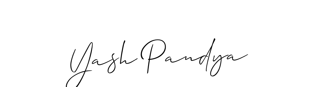 You should practise on your own different ways (Allison_Script) to write your name (Yash Pandya) in signature. don't let someone else do it for you. Yash Pandya signature style 2 images and pictures png