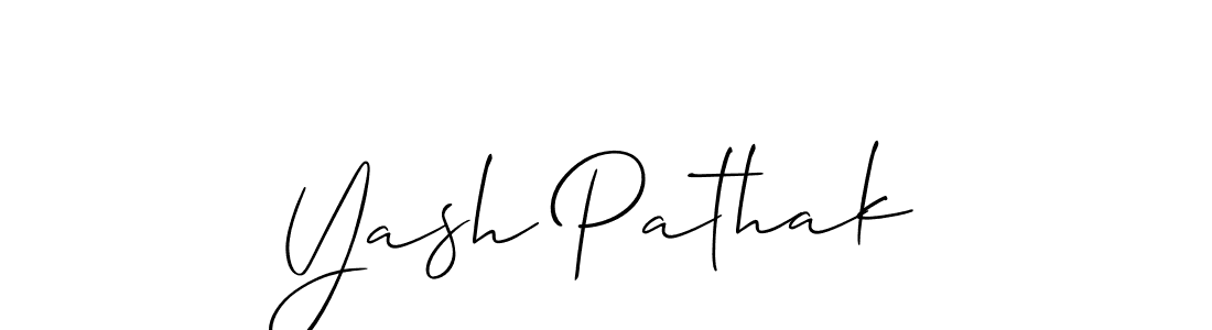It looks lik you need a new signature style for name Yash Pathak. Design unique handwritten (Allison_Script) signature with our free signature maker in just a few clicks. Yash Pathak signature style 2 images and pictures png