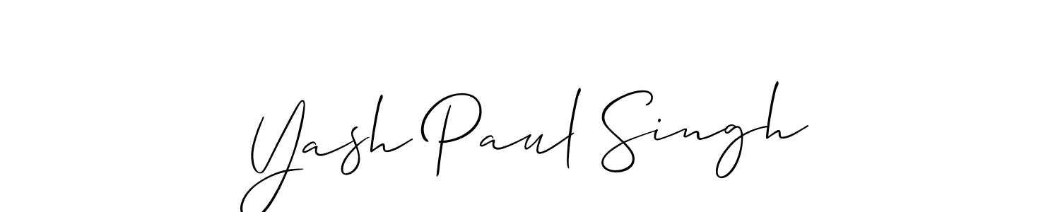 How to Draw Yash Paul Singh signature style? Allison_Script is a latest design signature styles for name Yash Paul Singh. Yash Paul Singh signature style 2 images and pictures png