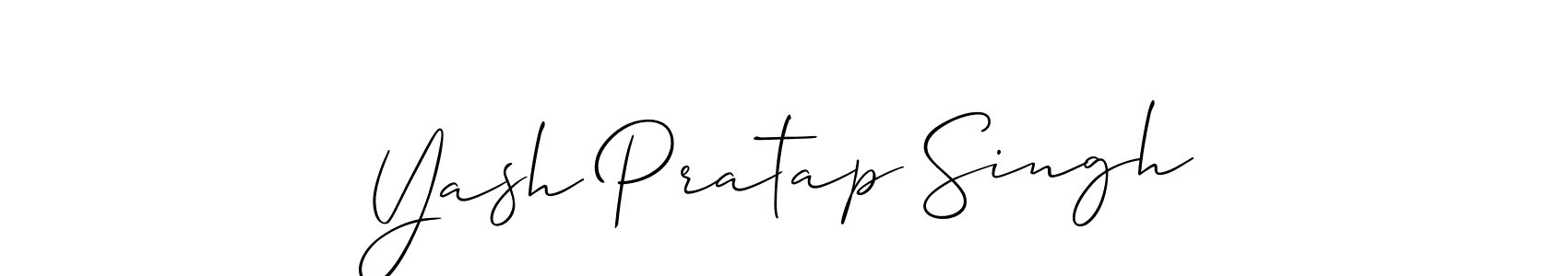 Also You can easily find your signature by using the search form. We will create Yash Pratap Singh name handwritten signature images for you free of cost using Allison_Script sign style. Yash Pratap Singh signature style 2 images and pictures png