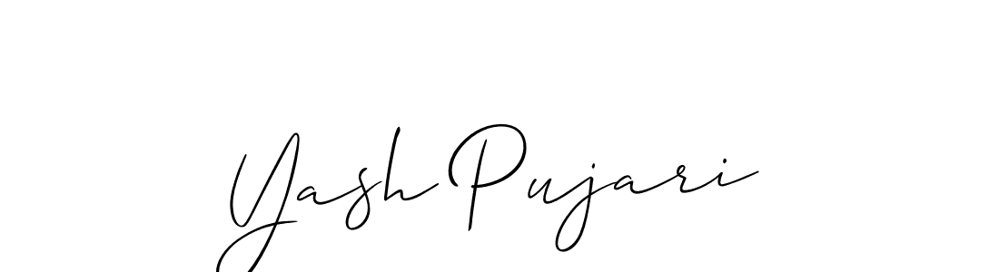 The best way (Allison_Script) to make a short signature is to pick only two or three words in your name. The name Yash Pujari include a total of six letters. For converting this name. Yash Pujari signature style 2 images and pictures png