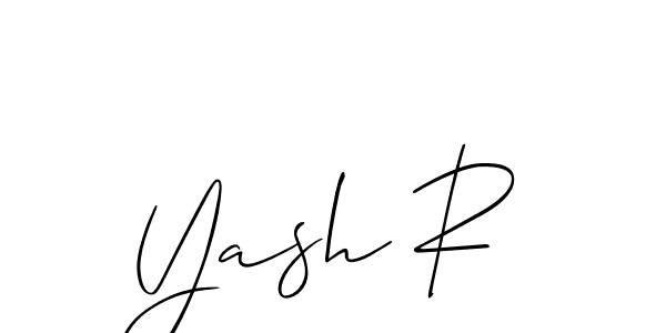 Similarly Allison_Script is the best handwritten signature design. Signature creator online .You can use it as an online autograph creator for name Yash R. Yash R signature style 2 images and pictures png