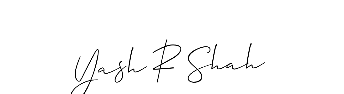 if you are searching for the best signature style for your name Yash R Shah. so please give up your signature search. here we have designed multiple signature styles  using Allison_Script. Yash R Shah signature style 2 images and pictures png