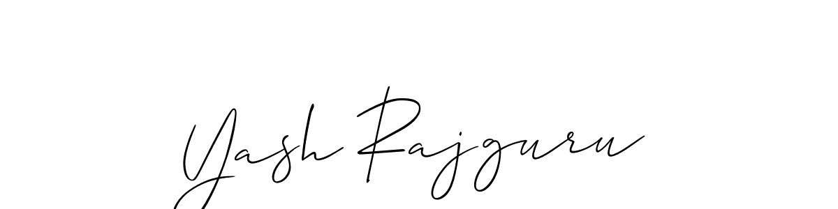 How to make Yash Rajguru signature? Allison_Script is a professional autograph style. Create handwritten signature for Yash Rajguru name. Yash Rajguru signature style 2 images and pictures png