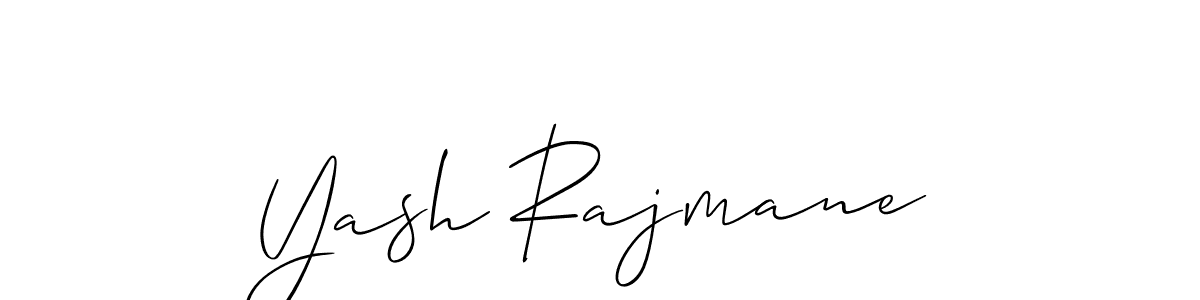 How to make Yash Rajmane signature? Allison_Script is a professional autograph style. Create handwritten signature for Yash Rajmane name. Yash Rajmane signature style 2 images and pictures png