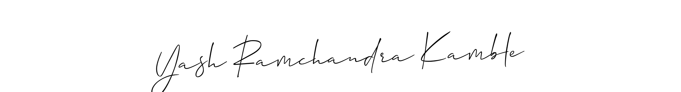 Yash Ramchandra Kamble stylish signature style. Best Handwritten Sign (Allison_Script) for my name. Handwritten Signature Collection Ideas for my name Yash Ramchandra Kamble. Yash Ramchandra Kamble signature style 2 images and pictures png