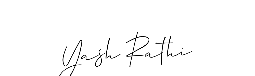 Design your own signature with our free online signature maker. With this signature software, you can create a handwritten (Allison_Script) signature for name Yash Rathi. Yash Rathi signature style 2 images and pictures png