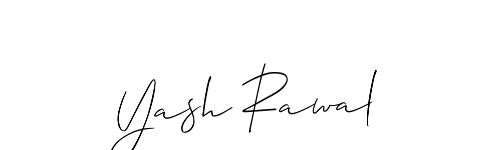 Create a beautiful signature design for name Yash Rawal. With this signature (Allison_Script) fonts, you can make a handwritten signature for free. Yash Rawal signature style 2 images and pictures png