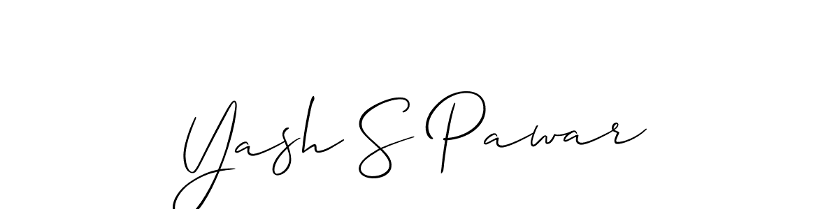 Best and Professional Signature Style for Yash S Pawar. Allison_Script Best Signature Style Collection. Yash S Pawar signature style 2 images and pictures png