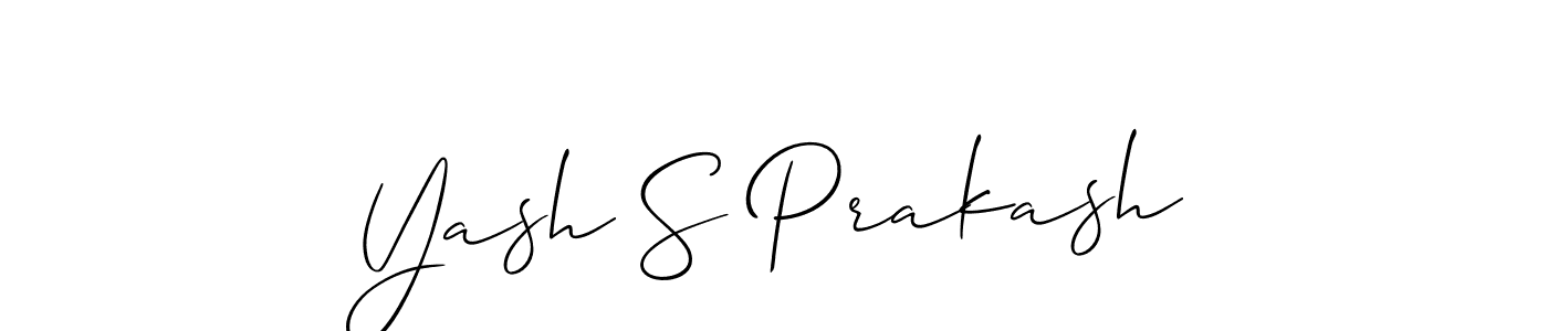 It looks lik you need a new signature style for name Yash S Prakash. Design unique handwritten (Allison_Script) signature with our free signature maker in just a few clicks. Yash S Prakash signature style 2 images and pictures png