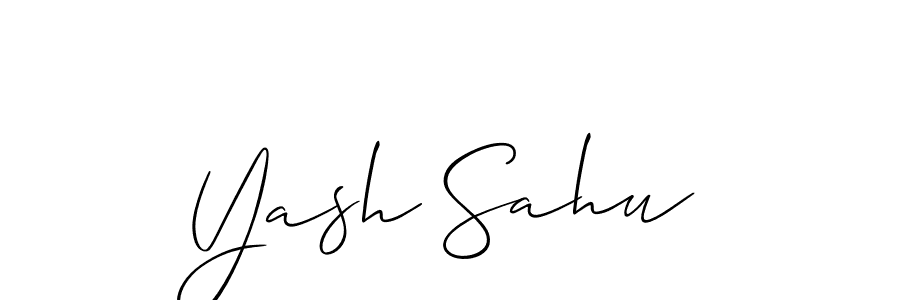 Design your own signature with our free online signature maker. With this signature software, you can create a handwritten (Allison_Script) signature for name Yash Sahu. Yash Sahu signature style 2 images and pictures png