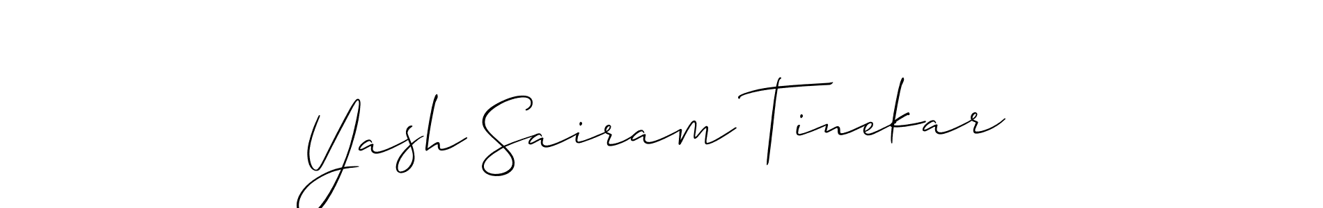 Here are the top 10 professional signature styles for the name Yash Sairam Tinekar. These are the best autograph styles you can use for your name. Yash Sairam Tinekar signature style 2 images and pictures png