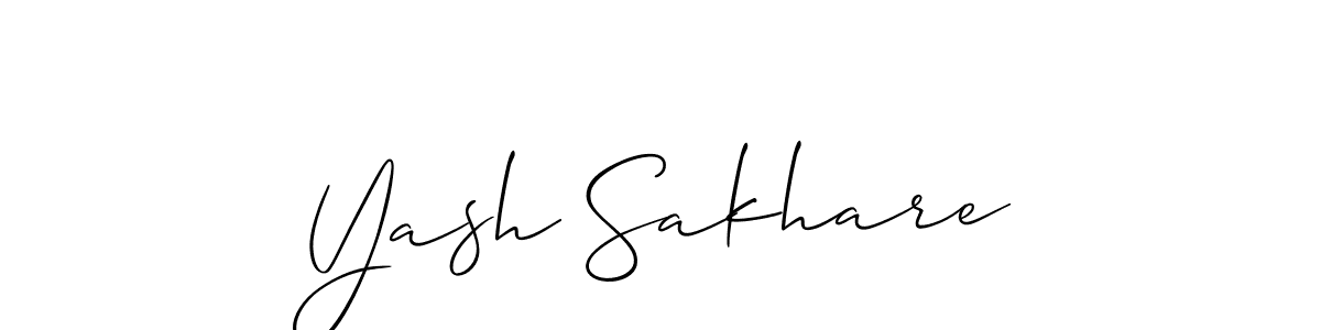 Also You can easily find your signature by using the search form. We will create Yash Sakhare name handwritten signature images for you free of cost using Allison_Script sign style. Yash Sakhare signature style 2 images and pictures png