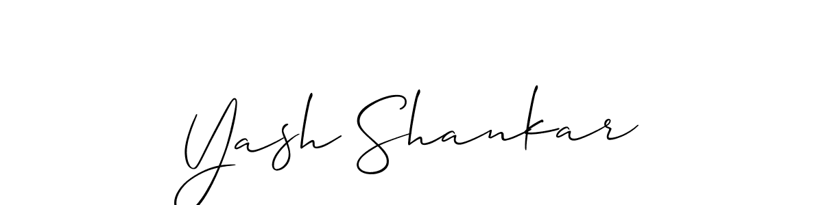 Make a beautiful signature design for name Yash Shankar. With this signature (Allison_Script) style, you can create a handwritten signature for free. Yash Shankar signature style 2 images and pictures png
