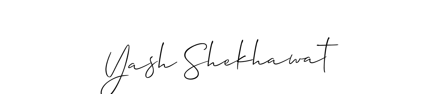 Similarly Allison_Script is the best handwritten signature design. Signature creator online .You can use it as an online autograph creator for name Yash Shekhawat. Yash Shekhawat signature style 2 images and pictures png