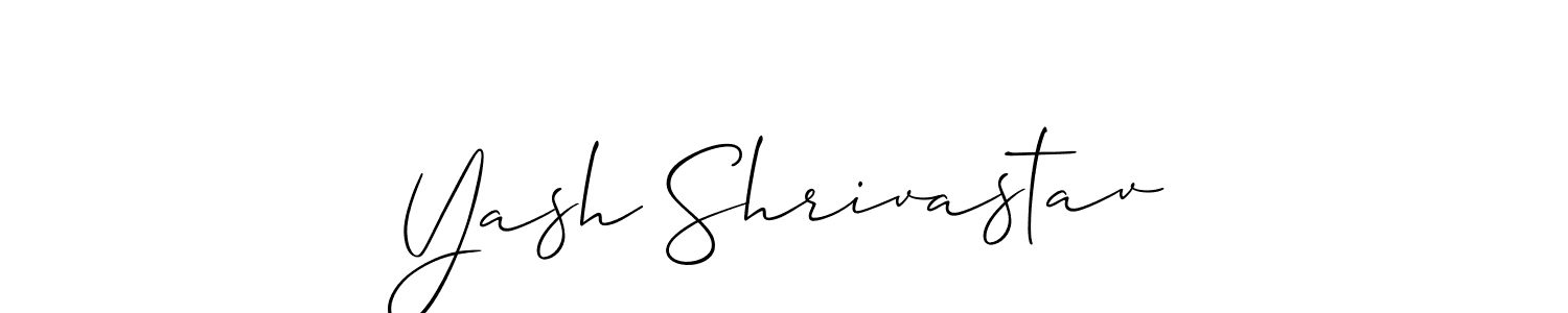 Design your own signature with our free online signature maker. With this signature software, you can create a handwritten (Allison_Script) signature for name Yash Shrivastav. Yash Shrivastav signature style 2 images and pictures png