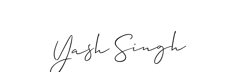 It looks lik you need a new signature style for name Yash Singh. Design unique handwritten (Allison_Script) signature with our free signature maker in just a few clicks. Yash Singh signature style 2 images and pictures png