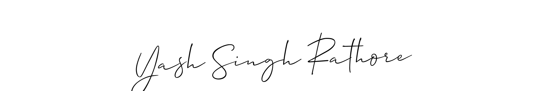 The best way (Allison_Script) to make a short signature is to pick only two or three words in your name. The name Yash Singh Rathore include a total of six letters. For converting this name. Yash Singh Rathore signature style 2 images and pictures png