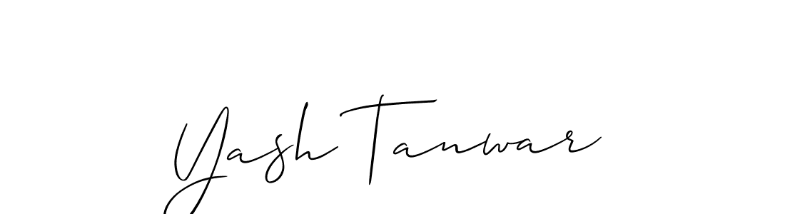 How to make Yash Tanwar name signature. Use Allison_Script style for creating short signs online. This is the latest handwritten sign. Yash Tanwar signature style 2 images and pictures png