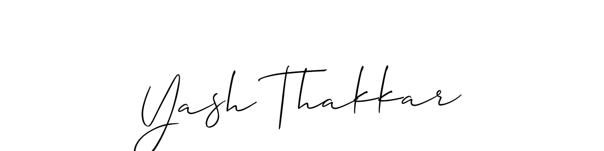 Make a short Yash Thakkar signature style. Manage your documents anywhere anytime using Allison_Script. Create and add eSignatures, submit forms, share and send files easily. Yash Thakkar signature style 2 images and pictures png