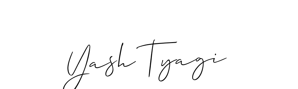 This is the best signature style for the Yash Tyagi name. Also you like these signature font (Allison_Script). Mix name signature. Yash Tyagi signature style 2 images and pictures png