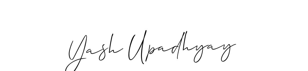 How to make Yash Upadhyay name signature. Use Allison_Script style for creating short signs online. This is the latest handwritten sign. Yash Upadhyay signature style 2 images and pictures png