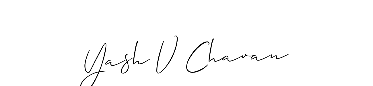 Best and Professional Signature Style for Yash V Chavan. Allison_Script Best Signature Style Collection. Yash V Chavan signature style 2 images and pictures png