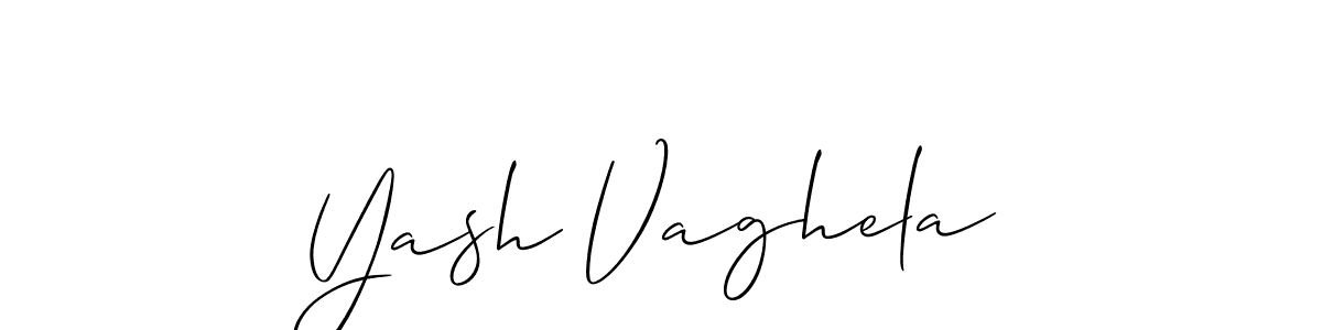 Make a short Yash Vaghela signature style. Manage your documents anywhere anytime using Allison_Script. Create and add eSignatures, submit forms, share and send files easily. Yash Vaghela signature style 2 images and pictures png