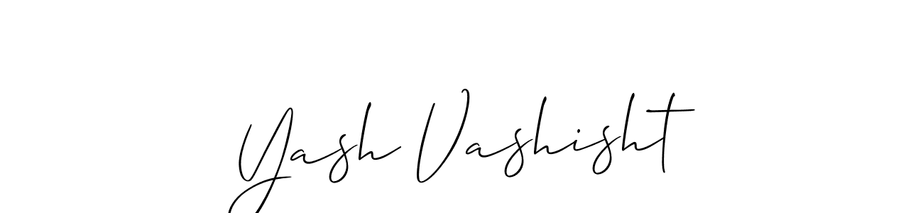 if you are searching for the best signature style for your name Yash Vashisht. so please give up your signature search. here we have designed multiple signature styles  using Allison_Script. Yash Vashisht signature style 2 images and pictures png
