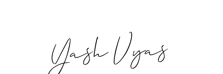 This is the best signature style for the Yash Vyas name. Also you like these signature font (Allison_Script). Mix name signature. Yash Vyas signature style 2 images and pictures png