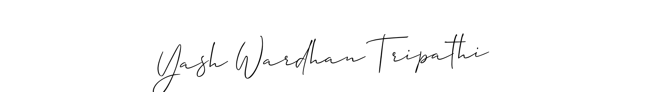 Use a signature maker to create a handwritten signature online. With this signature software, you can design (Allison_Script) your own signature for name Yash Wardhan Tripathi. Yash Wardhan Tripathi signature style 2 images and pictures png