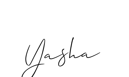 It looks lik you need a new signature style for name Yasha. Design unique handwritten (Allison_Script) signature with our free signature maker in just a few clicks. Yasha signature style 2 images and pictures png