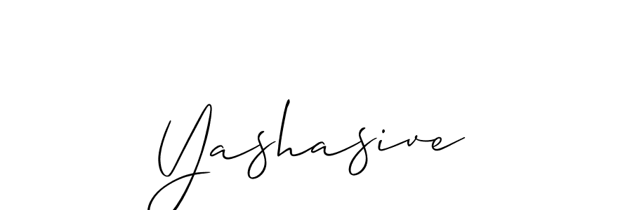 Design your own signature with our free online signature maker. With this signature software, you can create a handwritten (Allison_Script) signature for name Yashasive. Yashasive signature style 2 images and pictures png