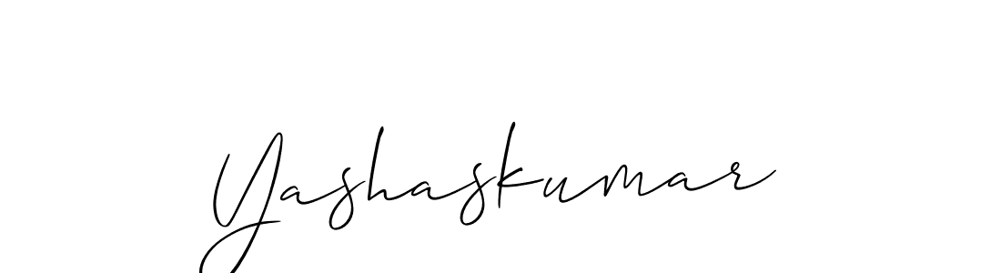 Design your own signature with our free online signature maker. With this signature software, you can create a handwritten (Allison_Script) signature for name Yashaskumar. Yashaskumar signature style 2 images and pictures png