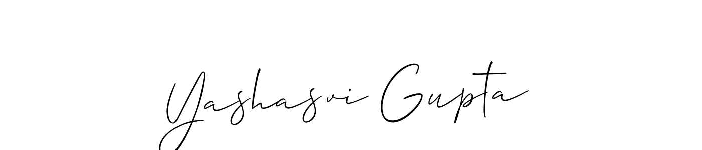 Allison_Script is a professional signature style that is perfect for those who want to add a touch of class to their signature. It is also a great choice for those who want to make their signature more unique. Get Yashasvi Gupta name to fancy signature for free. Yashasvi Gupta signature style 2 images and pictures png