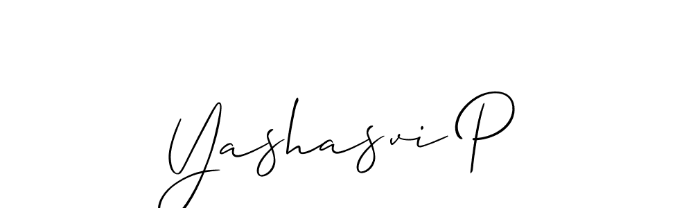 Similarly Allison_Script is the best handwritten signature design. Signature creator online .You can use it as an online autograph creator for name Yashasvi P. Yashasvi P signature style 2 images and pictures png