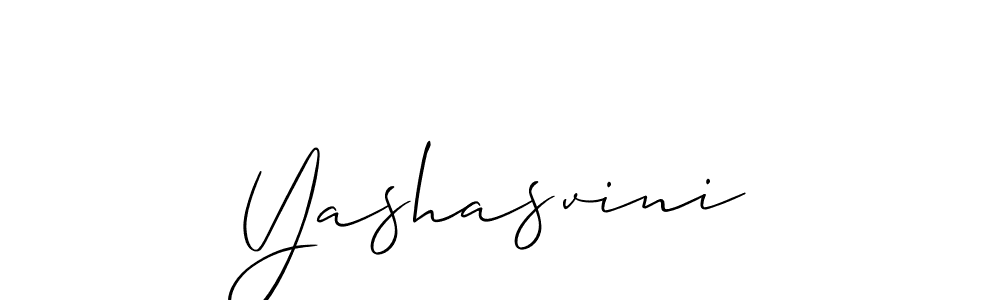 Allison_Script is a professional signature style that is perfect for those who want to add a touch of class to their signature. It is also a great choice for those who want to make their signature more unique. Get Yashasvini name to fancy signature for free. Yashasvini signature style 2 images and pictures png