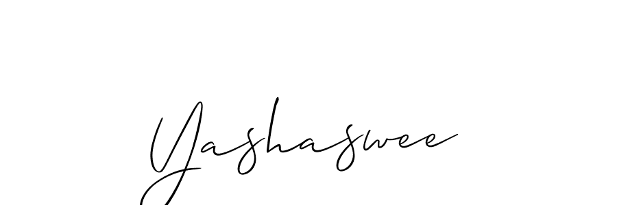 Use a signature maker to create a handwritten signature online. With this signature software, you can design (Allison_Script) your own signature for name Yashaswee. Yashaswee signature style 2 images and pictures png