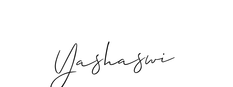 Use a signature maker to create a handwritten signature online. With this signature software, you can design (Allison_Script) your own signature for name Yashaswi. Yashaswi signature style 2 images and pictures png