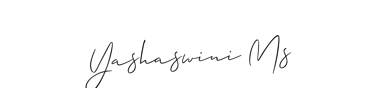 Use a signature maker to create a handwritten signature online. With this signature software, you can design (Allison_Script) your own signature for name Yashaswini Ms. Yashaswini Ms signature style 2 images and pictures png