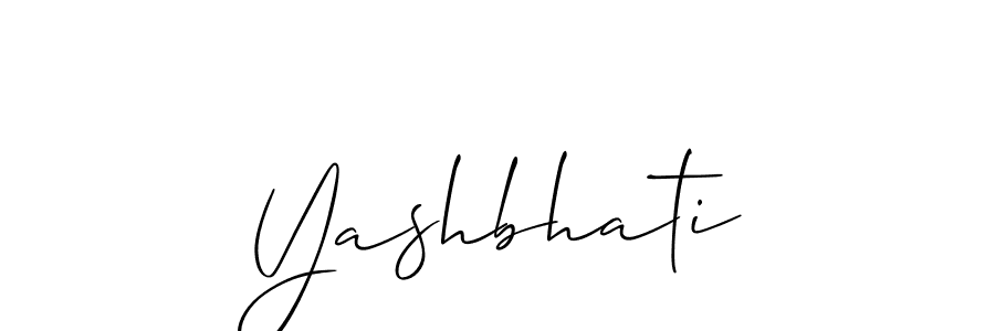 Allison_Script is a professional signature style that is perfect for those who want to add a touch of class to their signature. It is also a great choice for those who want to make their signature more unique. Get Yashbhati name to fancy signature for free. Yashbhati signature style 2 images and pictures png