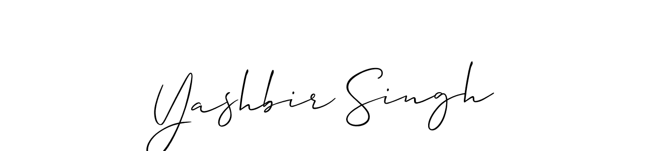 Create a beautiful signature design for name Yashbir Singh. With this signature (Allison_Script) fonts, you can make a handwritten signature for free. Yashbir Singh signature style 2 images and pictures png