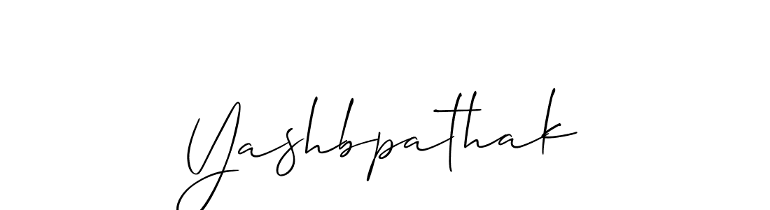 It looks lik you need a new signature style for name Yashbpathak. Design unique handwritten (Allison_Script) signature with our free signature maker in just a few clicks. Yashbpathak signature style 2 images and pictures png