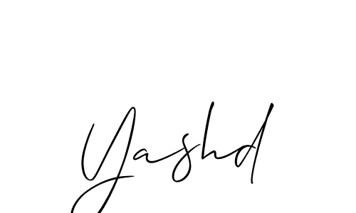 It looks lik you need a new signature style for name Yashd. Design unique handwritten (Allison_Script) signature with our free signature maker in just a few clicks. Yashd signature style 2 images and pictures png