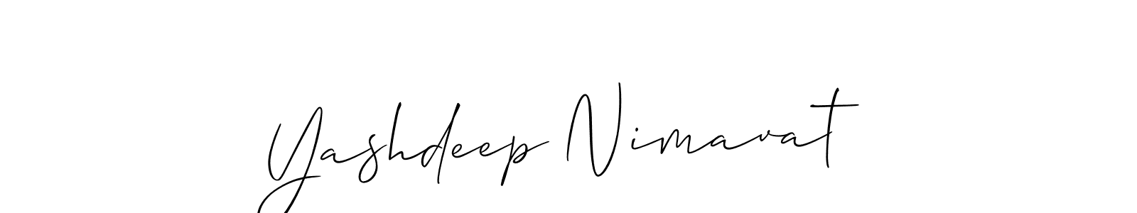 You can use this online signature creator to create a handwritten signature for the name Yashdeep Nimavat. This is the best online autograph maker. Yashdeep Nimavat signature style 2 images and pictures png