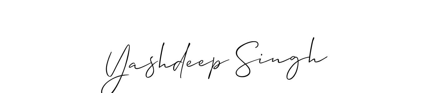 Also You can easily find your signature by using the search form. We will create Yashdeep Singh name handwritten signature images for you free of cost using Allison_Script sign style. Yashdeep Singh signature style 2 images and pictures png