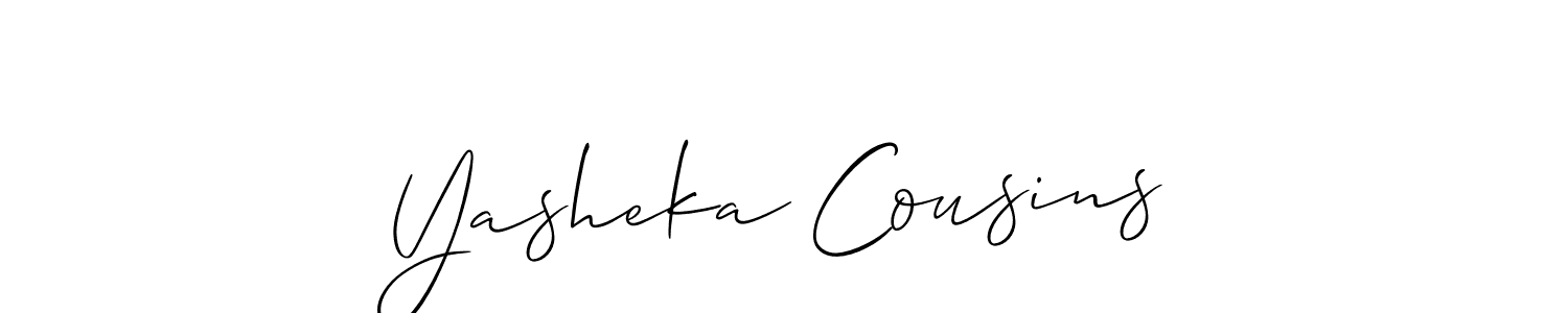 Best and Professional Signature Style for Yasheka Cousins. Allison_Script Best Signature Style Collection. Yasheka Cousins signature style 2 images and pictures png