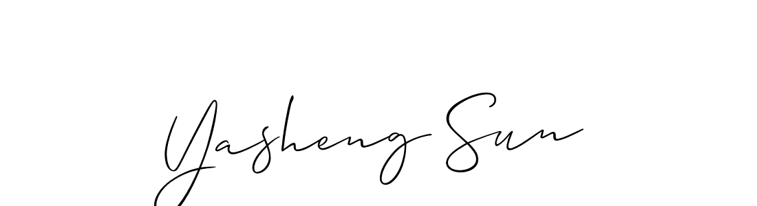 Also You can easily find your signature by using the search form. We will create Yasheng Sun name handwritten signature images for you free of cost using Allison_Script sign style. Yasheng Sun signature style 2 images and pictures png