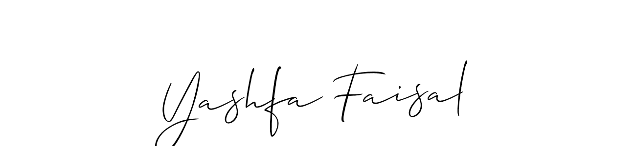 Yashfa Faisal stylish signature style. Best Handwritten Sign (Allison_Script) for my name. Handwritten Signature Collection Ideas for my name Yashfa Faisal. Yashfa Faisal signature style 2 images and pictures png