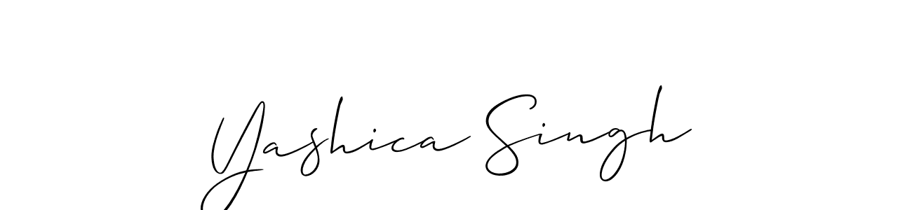 Yashica Singh stylish signature style. Best Handwritten Sign (Allison_Script) for my name. Handwritten Signature Collection Ideas for my name Yashica Singh. Yashica Singh signature style 2 images and pictures png